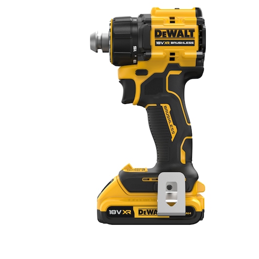 DEWALT 18V XR drill photography product, SKUs DCD803D2T-QW, DCD803D2T shown upright.