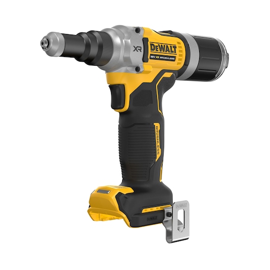 DEWALT DCF414NT 18V cordless brushless screw gun with yellow and black ergonomic design.