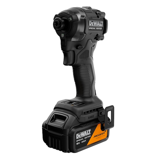 DEWALT x McLaren F1 Team 18V XR Special Edition Impact Driver with 4Ah battery