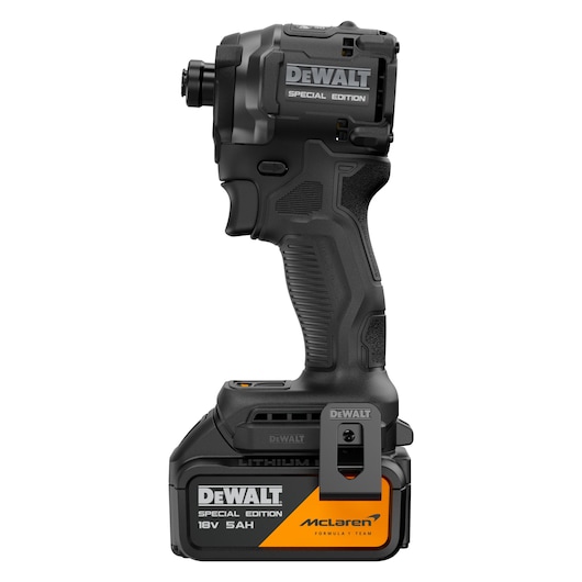 DEWALT Special Edition tool, photography category, SKUs DCF86MP2T-QW and DCF86MP2T, black and orange design.