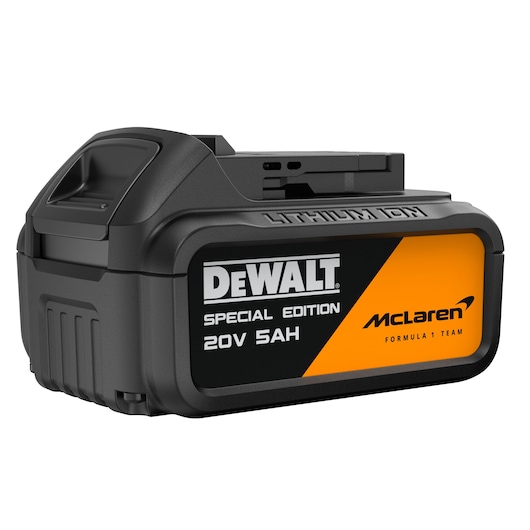 DEWALT McLaren tool, special edition. SKUs: DCF86MP2T-QW, DCF86MP2T. Photography category.