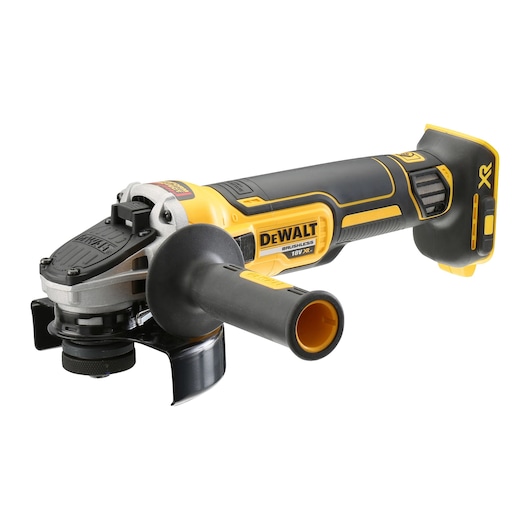18V XR kulløs 125mm vinkelsliber med skubbekontakt, løs enhed