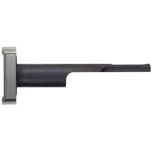A close-up image of a DEWALT DCN8902 black and silver concrete nailer magazine attachment, shown on a white background.