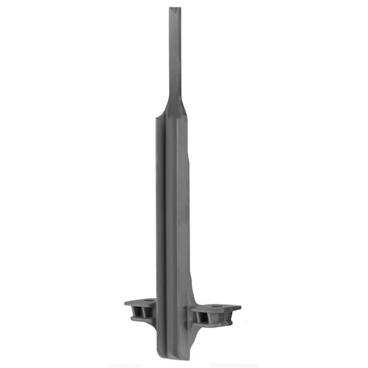 Single metal tool accessory with flat blade and mounting base, shown upright on white background.