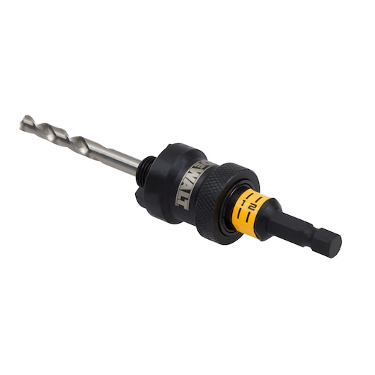 DEWALT DT20626 drill accessory with quick-change system and depth adjustment ring.