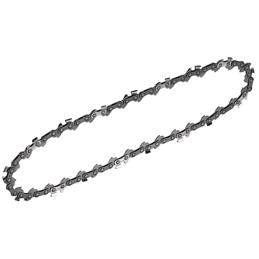 DEWALT chainsaw chain, product SKUs DT20681-QZ, DT20681 for photography category. Metal chain shown.