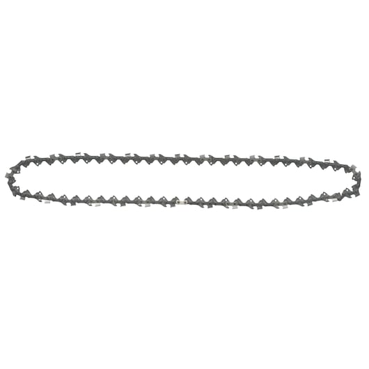 A replacement chainsaw chain for a power tool, shown in an oval shape against a white background.