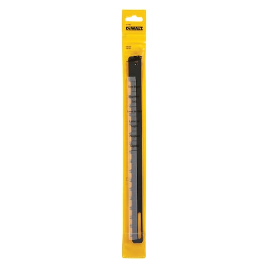 DEWALT DT2962 replacement saw blade in yellow retail packaging, shown upright against a white background.