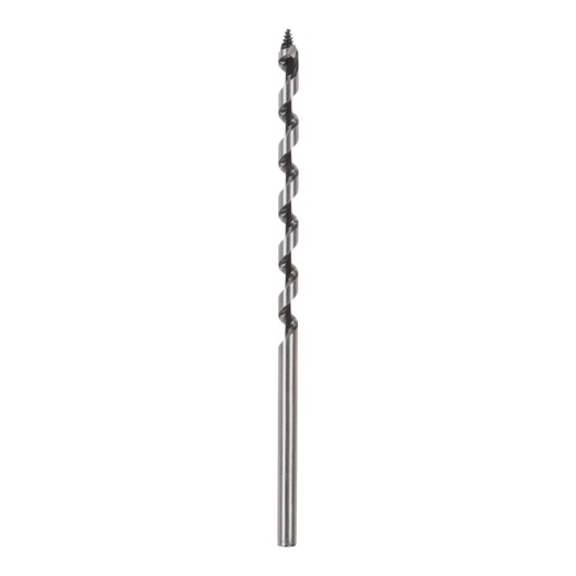 A DEWALT DT4600 spiral drill bit for wood, shown vertically on a white background.