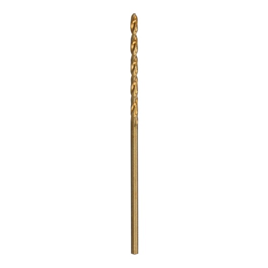Single DEWALT DT4900 metal drill bit with a gold finish, shown vertically on a white background.