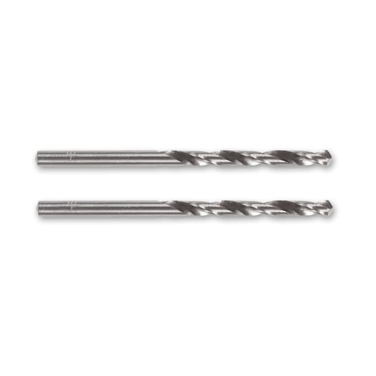 Two metal drill bits are shown side by side on a white background.