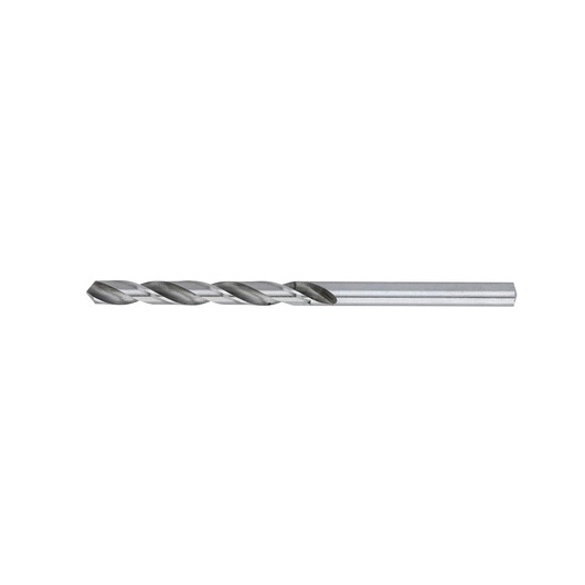 Single metal drill bit with a spiral flute and hex shank, shown against a white background.