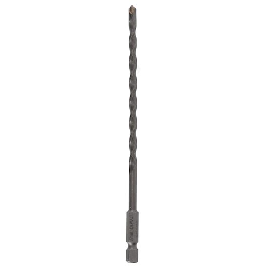 DEWALT DT60001 masonry drill bit with hex shank, used for drilling holes in stone, brick, or concrete surfaces.