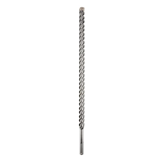 A DEWALT long spiral drill bit for masonry, shown vertically on a white background.