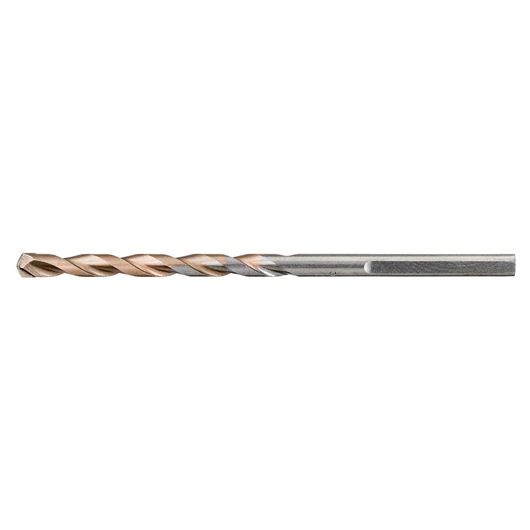 A single metal drill bit with a twisted design, shown on a white background.