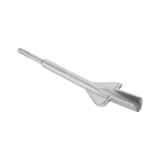 A silver DEWALT SDS Plus scaling chisel, shown on a white background.