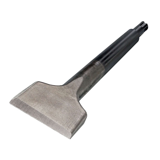 A DEWALT DT6984 wide chisel for demolition or masonry work, featuring a flat, broad blade and an SDS-Max shank for use with compatible power tools.