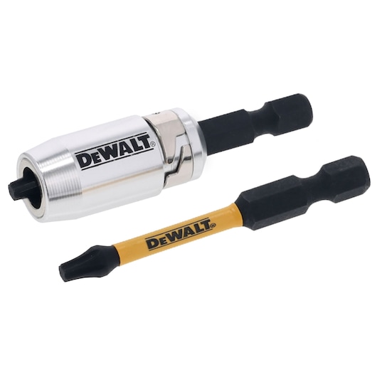 DEWALT DT70537T magnetic bit holder and screwdriver bit set, shown against a white background.