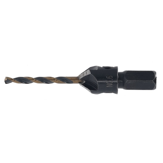 DEWALT DT70790 drill bit with countersink attachment for woodworking and drilling tasks.