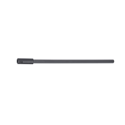 A long, black extension bar accessory tool with a cylindrical attachment end, displayed on a white background.