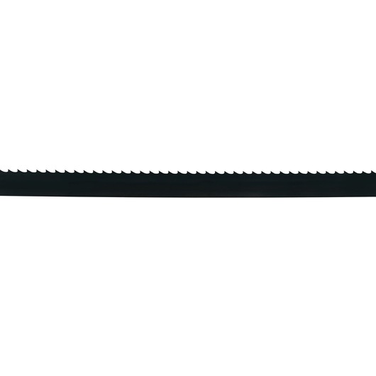 DEWALT DT8481 bandsaw blade with sharp teeth, used for cutting wood or metal.
