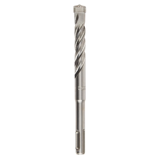 DEWALT DT8971 metal drill bit for rotary hammer drills, with spiral flutes and SDS shank, shown upright on white.
