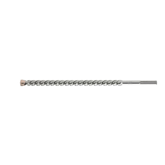 A single metal SDS-Max rotary hammer drill bit with a spiral flute design, used for drilling into masonry or concrete.