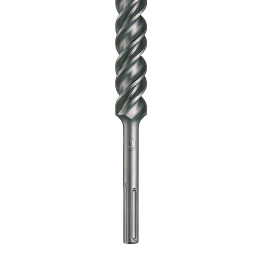 A close-up image of a DEWALT DT9434 SDS-max masonry drill bit, showing the spiraled flute design and metal shaft.