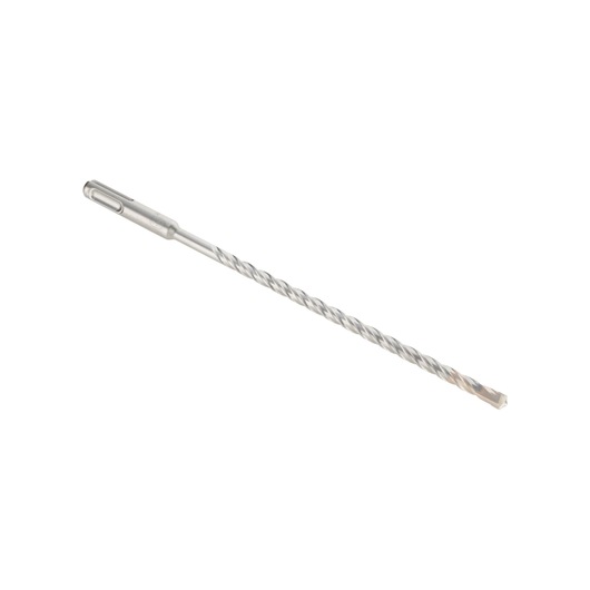 A DEWALT DT9521 long metal drill bit with a grooved shaft and SDS-plus shank, used for masonry or concrete drilling.