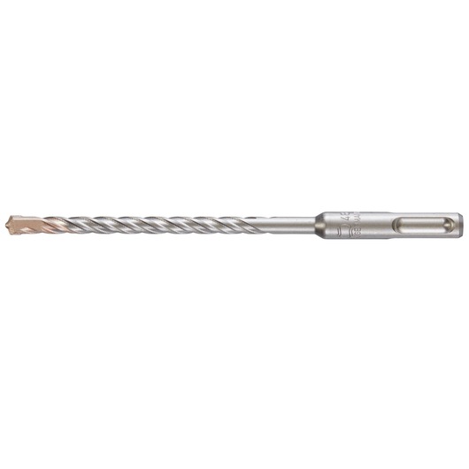 A single DEWALT SDS-plus masonry drill bit with a spiral flute design and carbide tip, shown against a white background.