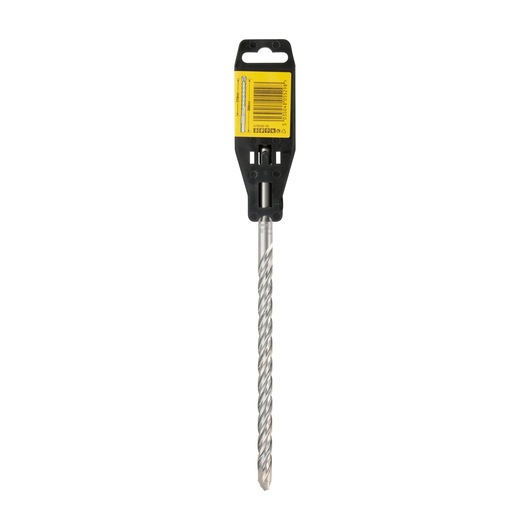 DEWALT DT9554 masonry drill bit in retail packaging, silver spiral design, suitable for construction use.