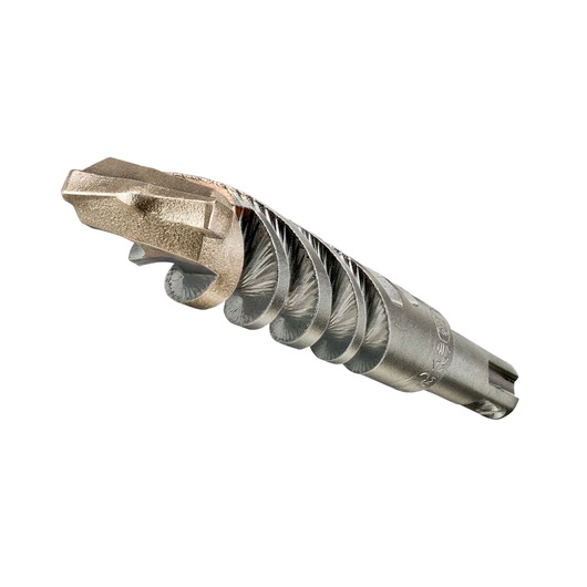 Close-up image of a DEWALT DT9560 SDS-Plus masonry drill bit, featuring a metal body with spiral flutes and a solid cutting tip, designed for drilling concrete or stone.