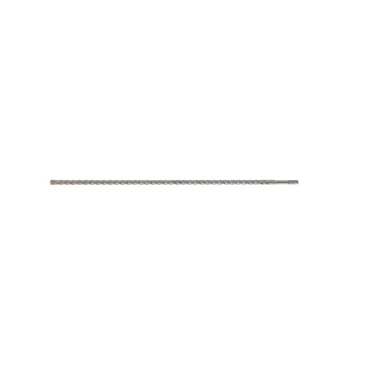 A DEWALT brand long, silver, spiral SDS drill bit for masonry and concrete drilling, shown against a plain white background.