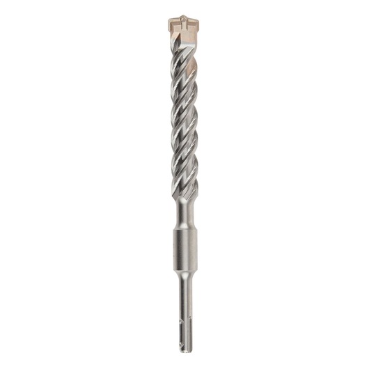 A DEWALT SDS-Plus rotary hammer drill bit with a spiral flute design, shown vertically against a white background.