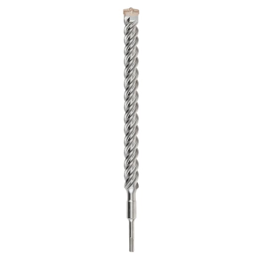A DEWALT hammer drill bit with spiral flute and carbide tip, designed for masonry and concrete drilling.