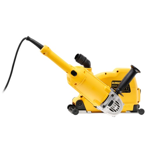 DEWALT DWE46229 yellow electric wall chaser tool with black handle and cord, designed for cutting grooves in walls.