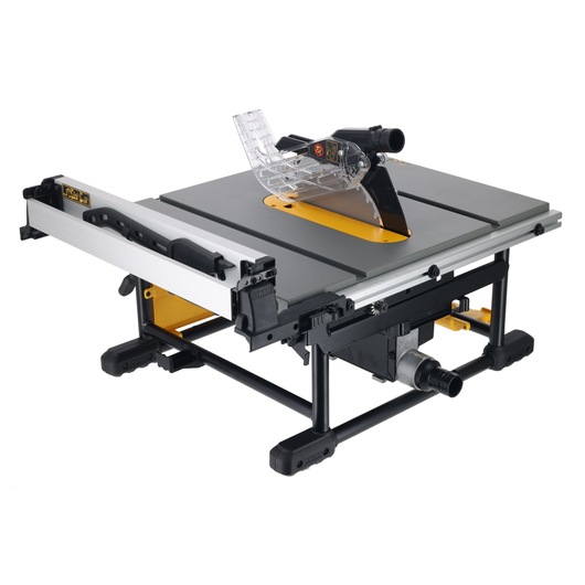 DEWALT DWE7492SET, DWE7492 table saw for photography. Product shown in close-up.