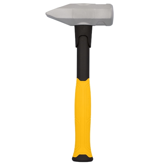 DEWALT sledgehammer with yellow grip and steel head, suitable for heavy-duty construction tasks.