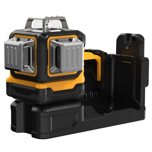 18V/12V XR 3 x 360⁰ krydslinjelaser, grøn, 1 x 2.0 Ah