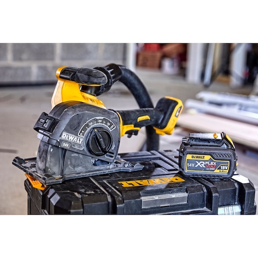 54V XR FLEXVOLT murrillefræser, 2 x 6Ah