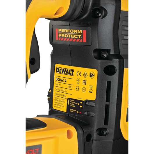 54V XR FLEXVOLT 45mm SDS-Max Borehammer,2x9Ah batterier, 10,5J, WTC