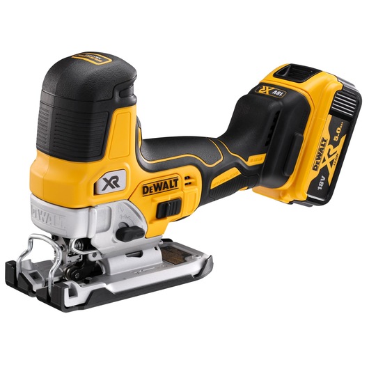 18V XR kulløs stiksav med body-greb, 2 x 5Ah