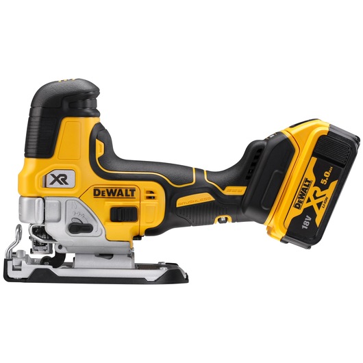 18V XR kulløs stiksav med body-greb, 2 x 5Ah