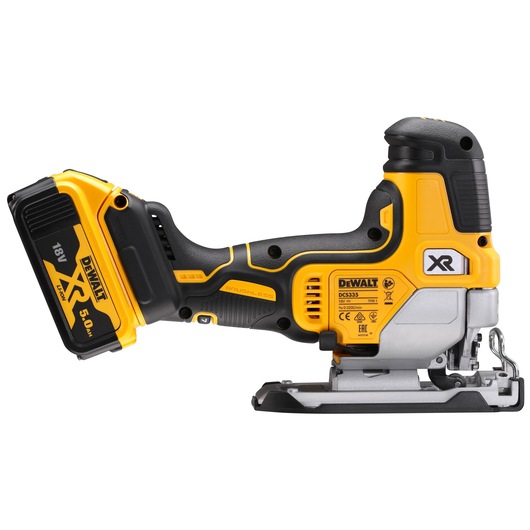 18V XR kulløs stiksav med body-greb, 2 x 5Ah