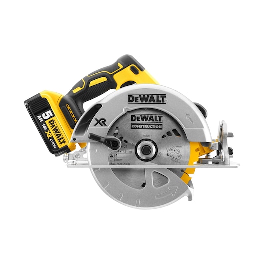18V XR kulløs 184mm rundsav