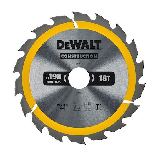 Construction-klinge 190x30mm 18T (AC)