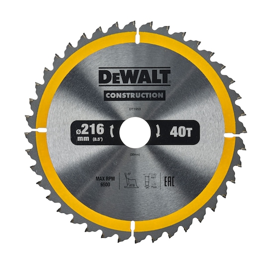 Construction-klinge 216x30mm 40T