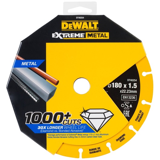 Extreme diamant-metalskæresive 180 x 22.23 x 1.5mm