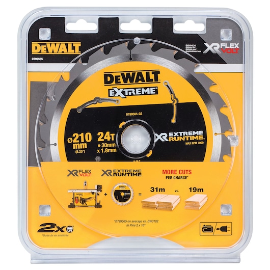 XR FLEXVOLT savklinge 210mm x 30mm 24T